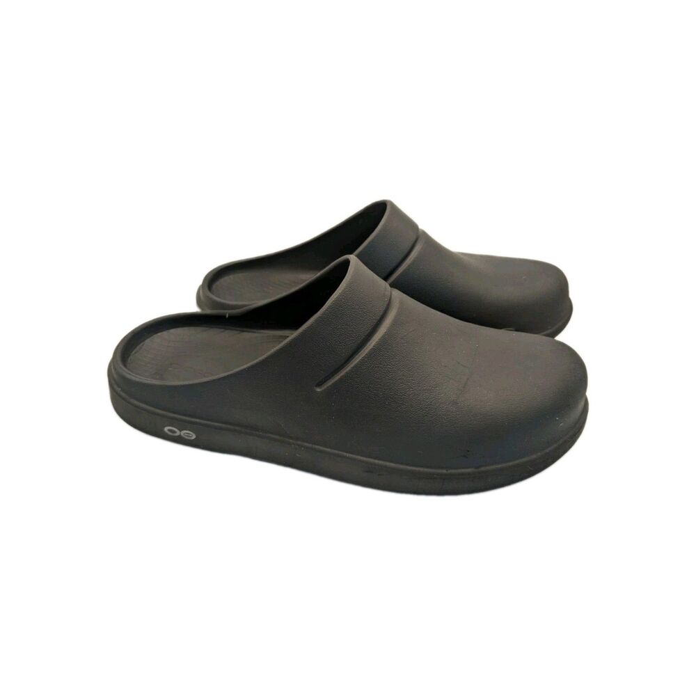 OOFOS OOcloog Recovery Clogs M8 W10 Black Slip On Comfort Shoes EU 41